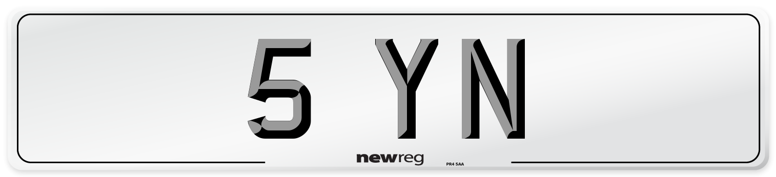 5 YN Number Plate from New Reg
